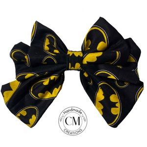 Batman hair bow